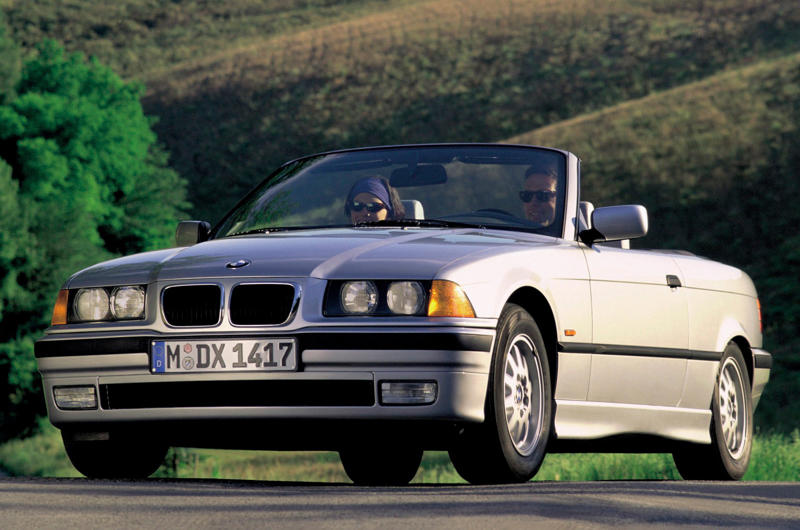 Three becomes 50, 1975 BMW 3 Series E21, 1977 BMW 3 Series E21 Baur Topcabriolet, 1977 BMW 320i Turbo Art Car, 1978 Alpina B6 2.8, 1981 Alpina 318i, 1982 BMW 3 Series E30, 1983 BMW 3 Series Baur Topcabriolet E30, 1985 BMW 325iX, 1985 BMW 333i, 1986 BMW 3 Series Convertible E30, 1986 BMW M3 E30, 1987 Alpina B6 3.5 S, 1987 BMW 3 Series Elektro-Antrieb, 1987 BMW 3 Series Touring E30, 1990 BMW 3 Series E36, 1990 BMW 3 Series Coupé E36, 1992 BMW M3 E36, 1993 BMW 3 Series Convertible E36, 1994 BMW 3 Series Compact E36, 1994 BMW 3 Series Touring E36, 1995 Alpina B8 4.6, 1997 BMW 3 Series E46, 2000 BMW M3 E46, 2005 BMW 3 Series E90, 2007 BMW M3 E90, 2011 BMW 3 Series F30, 2014 BMW M3 F80, 2018 BMW 3 Series G20, 2022 BMW M3 Touring G81