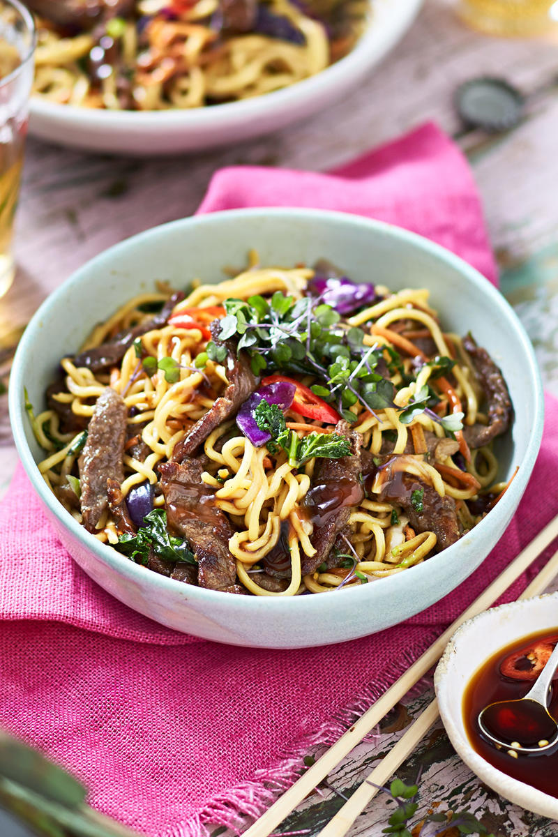 100 healthy dinner recipes your family will love, Eggplant pillows (Cuscini di melanzane) , Ginger fish stir fry , Grilled salmon and cos salad , Kale falafel salad with toasted pine nuts and hummus