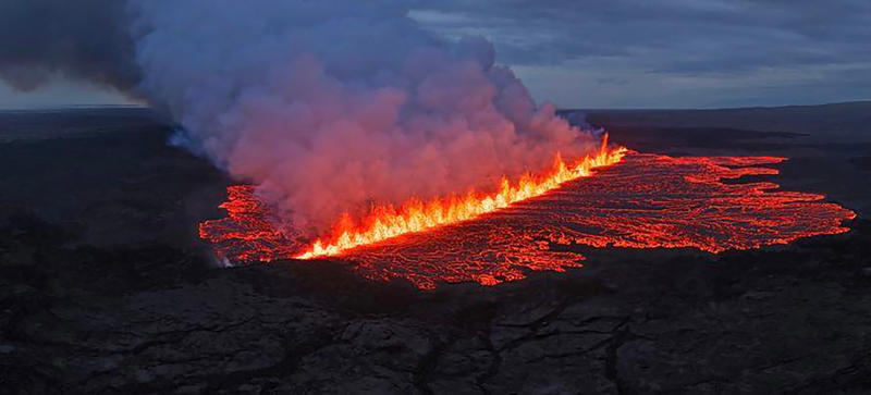 Key Points, This is the 12th eruption in the region since 2021, If you're just joining us: Iceland volcano re-capped, Lava flow continues but has decreased in intensity, says IMO, Lava flows from wall of fire during volcanic eruption in Iceland, Evacuation went smoothly, police say, Recent eruptions in Iceland, Evacuations ordered in Grindavík, Evacuations ordered in Grindavík, What makes Iceland so volcanically active?, This is the 12th eruption in the region since 2021, Current eruption is relatively small, officials say, Air travel remains normal following Iceland volcano eruption, Blue Lagoon evacuated as Sundhnúkur erupts, Recent eruptions in Iceland, Current eruption is relatively small, officials say, Recap: Blue Lagoon evacuated as Sundhnúkur erupts, This is the 12th eruption in the region since 2021, What makes Iceland so volcanically active?, Recap: Evacuations ordered in Grindavík, Full story: Iceland volcano erupts opening up 1km-long fissure, Evacuations ordered in Grindavík, Recent eruptions in Iceland, What makes Iceland so volcanically active?, Current eruption is relatively small, officials say, Air travel remains normal following Iceland volcano eruption, Blue Lagoon evacuated as Sundhnúkur erupts, Iceland volcano erupts opening up 1km-long fissure