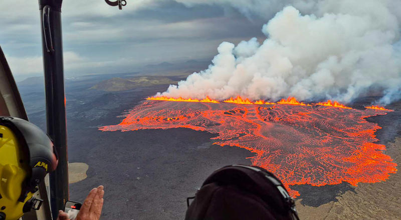 Key Points, This is the 12th eruption in the region since 2021, If you're just joining us: Iceland volcano re-capped, Lava flow continues but has decreased in intensity, says IMO, Lava flows from wall of fire during volcanic eruption in Iceland, Evacuation went smoothly, police say, Recent eruptions in Iceland, Evacuations ordered in Grindavík, Evacuations ordered in Grindavík, What makes Iceland so volcanically active?, This is the 12th eruption in the region since 2021, Current eruption is relatively small, officials say, Air travel remains normal following Iceland volcano eruption, Blue Lagoon evacuated as Sundhnúkur erupts, Recent eruptions in Iceland, Current eruption is relatively small, officials say, Recap: Blue Lagoon evacuated as Sundhnúkur erupts, This is the 12th eruption in the region since 2021, What makes Iceland so volcanically active?, Recap: Evacuations ordered in Grindavík, Full story: Iceland volcano erupts opening up 1km-long fissure, Evacuations ordered in Grindavík, Recent eruptions in Iceland, What makes Iceland so volcanically active?, Current eruption is relatively small, officials say, Air travel remains normal following Iceland volcano eruption, Blue Lagoon evacuated as Sundhnúkur erupts, Iceland volcano erupts opening up 1km-long fissure