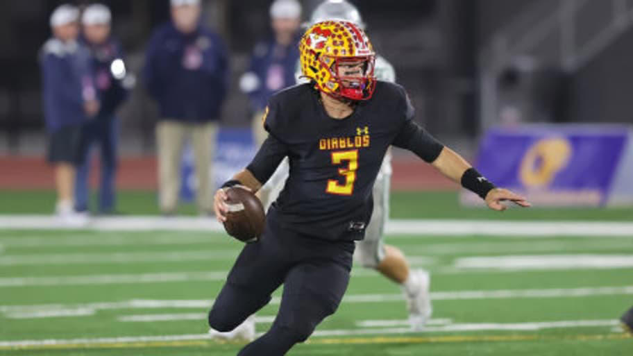 1. Ryder Lyons, Folsom, Sr., 2. Brady Smigiel, Newbury Park, Sr., 3. Brady Edmunds, Huntington Beach, Jr. , 4. Oscar Rios, Downey, Sr., 5. Luke Fahey, Mission Viejo, Sr. , 6. Ryan Hopkins, Mater Dei (Santa Ana), Sr., 7. Bryson Beaver, Vista Murrieta, Sr., 8. Corin Berry, Charter Oak (Covina), Sr. , 9.  Troy Huhn, Mission Hills (San Marcos), Sr.  , 10. Michael Mitchell, Riordan (San Francisco), Sr. , 11. Deagan Rose, Clovis, Sr., 12. Koa Malau’ulu, St. John Bosco, So., 13. Jackson Taylor, Thousand Oaks, Sr., 14. Laird Finkel, Sierra Canyon, Sr. , 15. Brady Palmer, Cathedral Catholic (San Diego), Sr.,  16. Cash Herrera, Bishop’s School (La Jolla), Sr.   , 17. Dane Weber, Chaparral (Temecula), Jr., 18. Caden Jones, Crean Lutheran (Irvine), Jr., 19. Derek Garcia, Ventura, Sr., 20. Sands Dougherty, Morro Bay, Sr., 21. Ryan Rakowski, Palos Verdes, Sr. , 22. Zachary Benitez, Granite Hills (El Cajon), Jr., 23. Alexander Lundsberg, Canyon, Sr., 24. Jelani Dippel, Central (Fresno), Jr., 25. Noah Schuback, Poway, Sr.