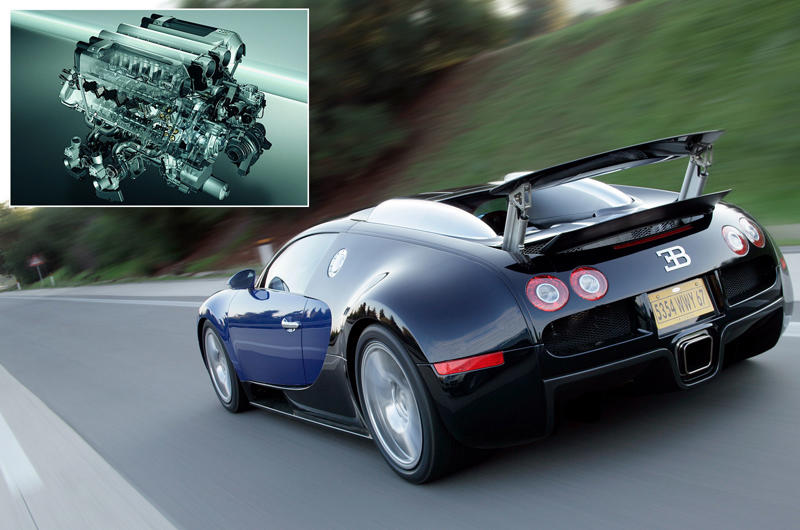 Bugatti W16 Audi R10 TDI, Auto Union V16, Benz Patent Motorwagen, Blitzen Benz, Bugatti W16, Daimler DB603, DKW two-stroke, MAN B&W 11G95ME-C9.5, Mercedes M139, Mercedes M156, Mercedes M196, Opel CIH, Porsche flat-six, Volkswagen EA827, Volkswagen Type 1, Volkswagen W8