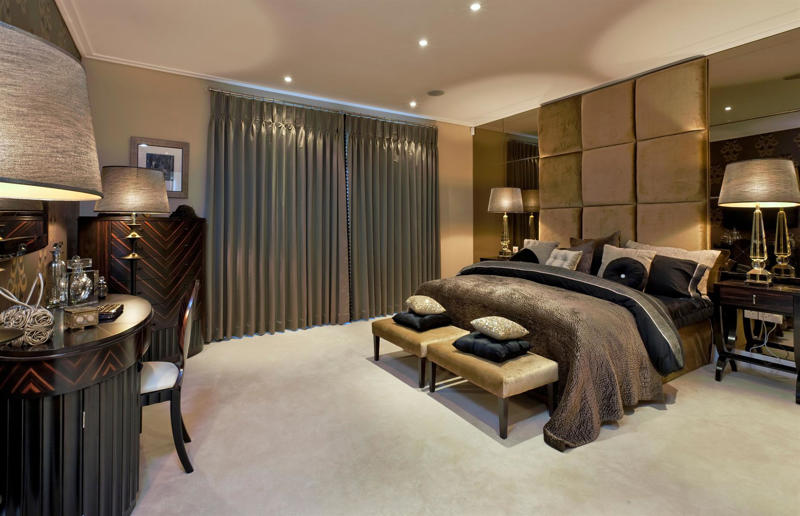 High-end decorating tricks on a budget, Go monochrome on exteriors, Add bespoke finishing touches, Install decorative moulding, Hang curtains high, Introduce metallics, Steal hotel style, Paint rooms in rich colour, Grow an indoor tree, Add character with vintage furniture, Opt for built-in furniture, Create a dressing room, Move furniture away from walls, Bring in a beautiful headboard, Install a splashback, Upgrade the wallpaper, Wow with oversized lighting, Mix natural fibres with black wood, Fake fancy floor tiles, Upscale your bathroom tiles, Upcycle statement furniture, Go large with rugs, Move the bath into the bedroom, Add in oversized art, Buy a used designer kitchen, Use white, ivory and cream