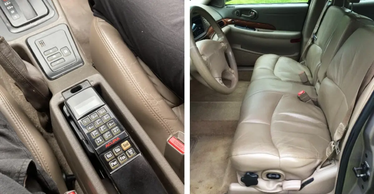 1. Automatic Seat Belts, 2. Car Phones, 3. Pop-Up Headlights, 4. Cigarette Lighters and Ashtrays, 5. Bench Front Seats, 6. Manual Window Cranks, 7. Tape Decks and CD Players, 8. Hood Ornaments, 9. Hidden Gas Caps Behind License Plates