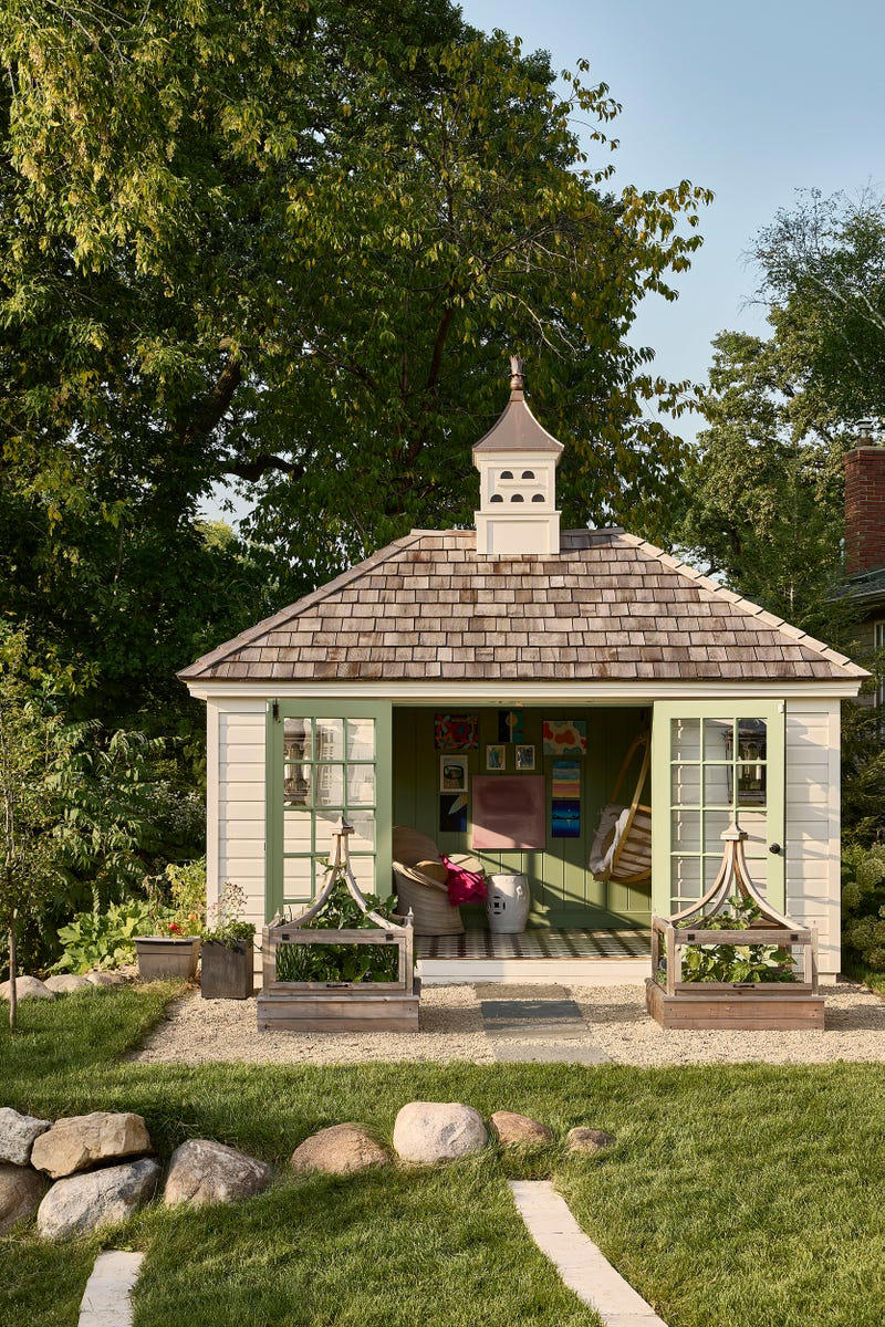 BUTLER'S PANTRY, BONUS PANTRY, GREAT ROOM, DINING ROOM, FOYER & VESTIBULE, PRIMARY BEDROOM, PRIMARY BATH, DAUGHTER'S ROOM, GIRLS' LOUNGE, BATHROOM, GARDEN SHED, GARAGE ENTRY, SHOP THE SPACE