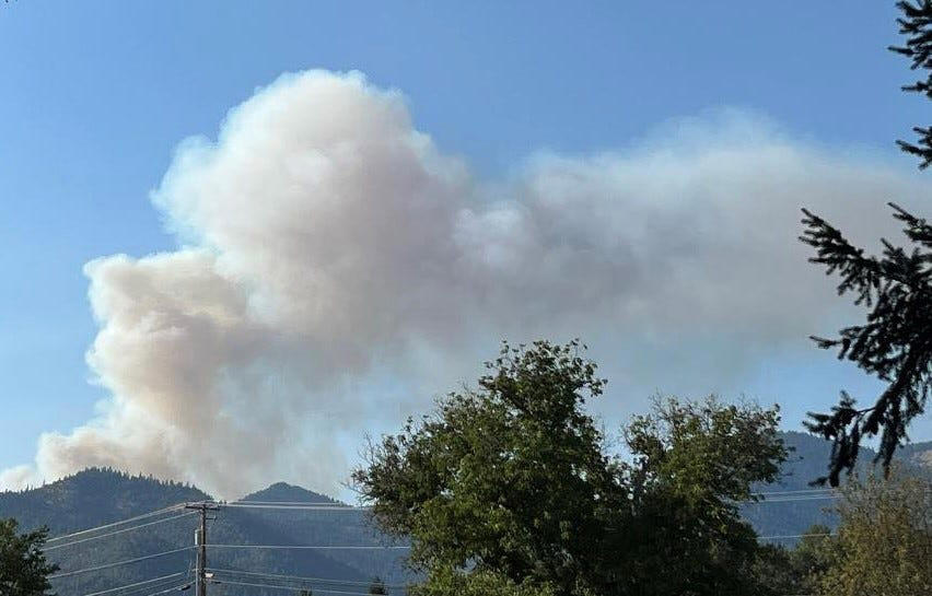 Fast-moving wildfire near Bingen, Washington, Cram Fire in central Oregon nears megafire status, community meeting planned, Board Shanty Fire brings evacuation warnings in Grants Pass, Anvil Fire leads to evacuation from Anvil Lake area, Hagelstein Fire at 13% containment in Klamath County 