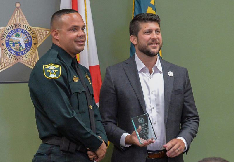 James Uthmeier sworn in as Florida Attorney General, Deputy Alex Mercado honored for public service award, Migrants waiting for U.S. Border Patrol processing, Gov. Ron DeSantis at Red Mass with James Uthmeier, Migrants transported for processing by Border Patrol, Kirsten Bridegan receives Back the Blue Award, James Uthmeier sworn in surrounded by family
