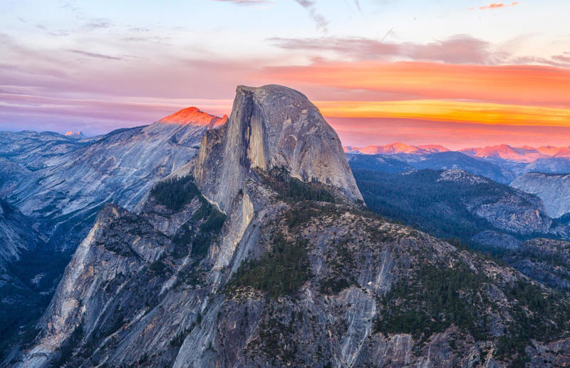 5. Half Dome, Yosemite National Park, California, USA 19. Lake Natron, Tanzania, 18. Frying Pan Lake, New Zealand, 17. Table Mountain, South Africa, 16. Trolltunga, Norway, 15. Danakil Desert, Ethiopia, 14. Blue Mountains National Park, New South Wales, Australia, 13. El Caminito del Rey, Spain, 12. Great Blue Hole, Belize, 11. Mount Etna, Italy, 10. Hot Springs, Yellowstone National Park, Wyoming, USA, 9. The Eiger, Switzerland, 8. Bolton Strid, England, UK, 7. The Bay of Fundy, Nova Scotia and New Brunswick, Canada, 6. Ben Nevis, Scotland, UK, 5. Half Dome, Yosemite National Park, California, USA, 4. Mount Fuji, Japan, 3. Cliffs of Moher, Ireland, 2. Mount Everest, Nepal