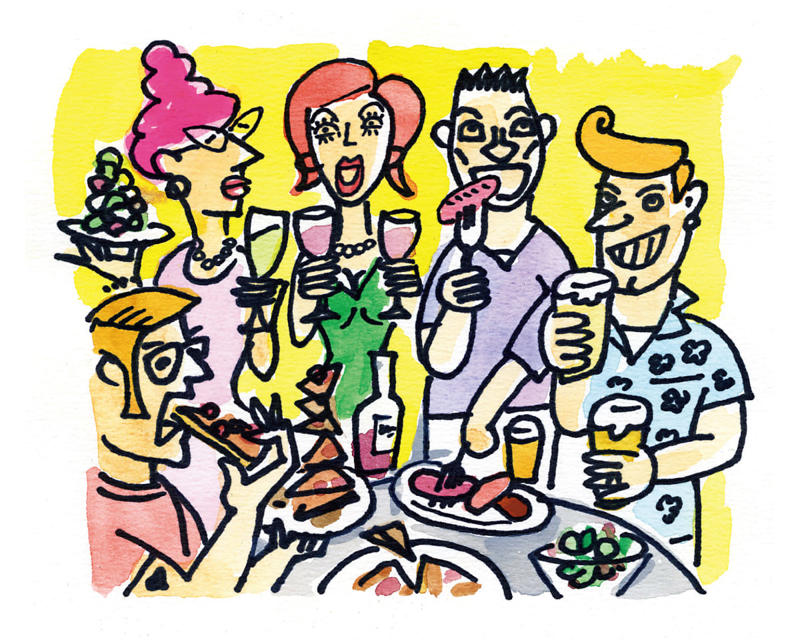 お酒と腹の関係をひもとく。, 酒自体は“エンプティーカロリー”。, 締めの一杯は低血糖によるものだった！, 飲酒した翌日に顔がむくむのはなぜ？, 酒の席の記憶はなし。でも家には帰れる理由。, 糖質が気になる時、飲むべきはやっぱり蒸留酒？