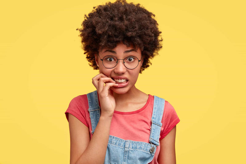 Biting our nails Touching our faces, Licking our lips, Rubbing our eyes, Popping pimples, Using rubber bands, Using heat, Overwashing our hair, Not washing pillow cases, Biting our nails, Cover your nails, Distract yourself, Get a manicure, Eat well, Keep nails short, Apply cream