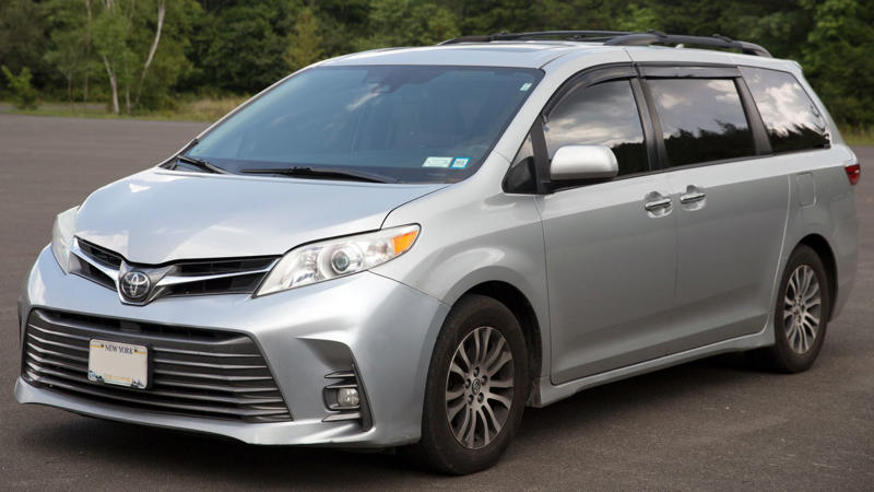 6. Toyota Sienna 1. Toyota RAV4, 3. Chevrolet Trax, 4. Subaru Forester, 5. Mitsubishi Outlander Sport, 6. Toyota Sienna, 7. Hyundai Venue, 8. Chrysler Pacifica, 9. Honda HR-V, 10. Ford Explorer, 11. Volvo XC60, 12. Honda Airwave, 13. Ford Escape, 14. Volkswagen Tiguan, 15. Nissan Rogue, 16. Jeep Grand Cherokee, 17. Dodge Durango, 18. GMC Terrain, 19. Chevrolet Spark, 20. Ford Transit Connect Wagon