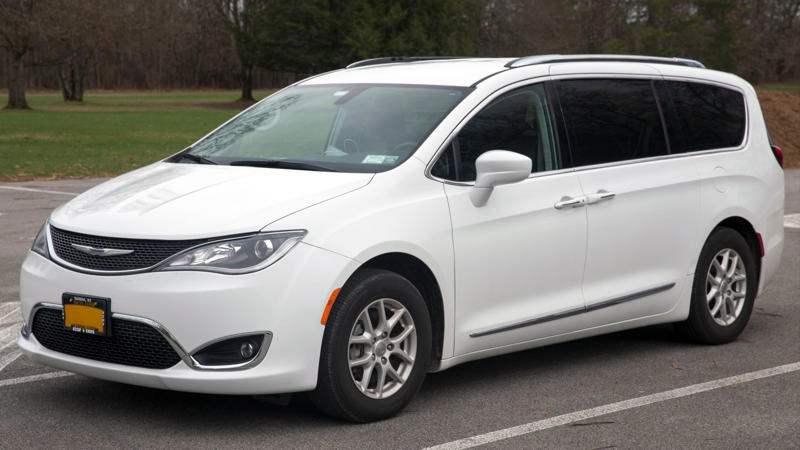 8. Chrysler Pacifica 1. Toyota RAV4, 3. Chevrolet Trax, 4. Subaru Forester, 5. Mitsubishi Outlander Sport, 6. Toyota Sienna, 7. Hyundai Venue, 8. Chrysler Pacifica, 9. Honda HR-V, 10. Ford Explorer, 11. Volvo XC60, 12. Honda Airwave, 13. Ford Escape, 14. Volkswagen Tiguan, 15. Nissan Rogue, 16. Jeep Grand Cherokee, 17. Dodge Durango, 18. GMC Terrain, 19. Chevrolet Spark, 20. Ford Transit Connect Wagon