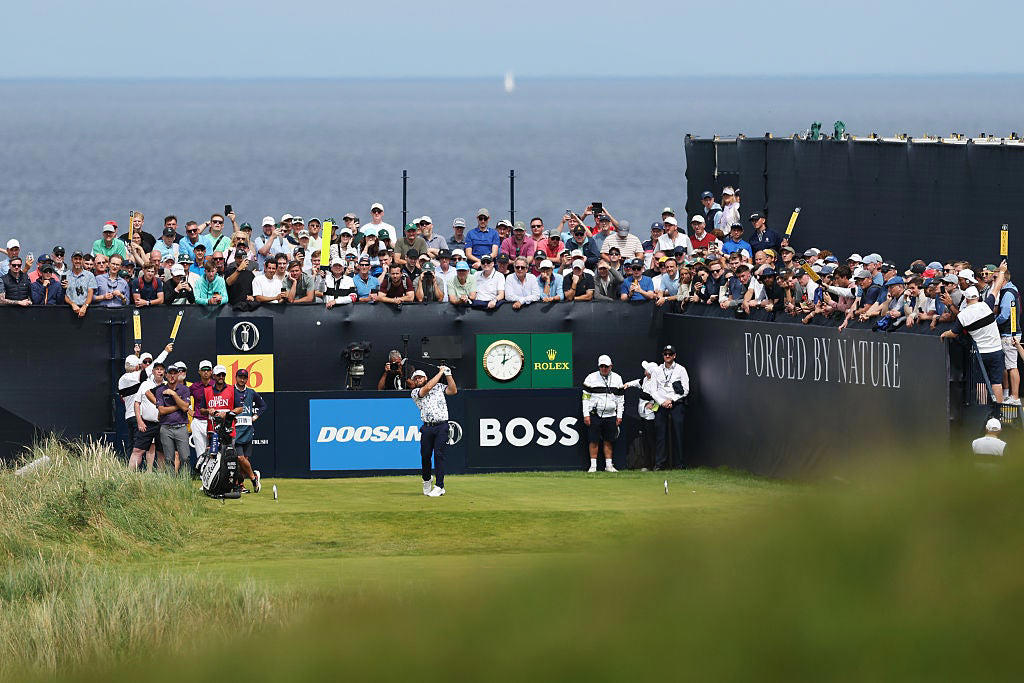 The Open 2025 - Round 2, Scottie Scheffler delivers ominous reminder to take charge at The Open 2025, Shane Lowry reacts to two-shot penalty at The Open, More from Matt Fitzpatrick:, 'Every facet of my game won on today', Scheffler misses out on record, Lowry in the red, Rahm bogeys 18, McKibbin misses cut, Chance for Scheffler to go clear, Birdie for Scheffler!, Scheffler on the move, Par for Fitzpatrick!, Fitzpatrick closing out round, More from Chris Gotterup:, Missed birdie for Fitzpatrick, Scottish Open winner in contention, Two to go for Fitzpatrick, Back and forth, Back on track for Fitzpatrick, Li reacts to second round, Scheffler setting up, Westwood in at -3, Fitzpatrick tackles 14, Weather has taken a turn, Heavy downpour hits second round at The Open in Portrush, Nice from Rahm, Double-figures for Fitzpatrick, Lowry misses birdie putt, Scheffler doesn't, Scheffler chasing, Fitzpatrick birdies again!, Li finishes on -8, Li takes on final hole of the day, Fitzpatrick into tie for lead!, The Open 2025 - Round Two, Third birdie in a row from Scheffler, Pars among leaders, What’s the cut line at present?, The Open 2025 - Round Two, Fitzpatrick bogeys, Scheffler birdies, Leaderboard update, Forst bogey for Li, Scheffler climbing up the board, The Open 2025 - Round Two, Fitzpatrick birdies again!, Pars all round, The Open 2025 - Round Two, Birdie for Fitzpatrick, Harman reacts to being clubhouse leader, Lowry birdies!, The Open prize money: How much does the winner take home?, English & Finau finish, Li moves level, McIlroy & Fleetwood done for the day, The Open 2025 - Round Two, The Open 2025 - Round Two, The Open 2025 - Round Two, The Open 2025 - Round Two, Scheffler & Lowry tee off, Rose, MacIntyre & DeChambeau done, Pars all round, Rahm & Schauffele tee off, Hatton finishes on -5, MacIntyre & Fitzpatrick birdie, Harman finishes on -8 (65), MacIntyre drops back, Aberg birdies, Birdie for McIlroy!, The Open 2025 - Round Two, Leaderboard – The Open 2025, Hojgaard finishes with a birdie to reach five under, McIlroy with five pars in succession, Li birdies the second, Hatton one off the lead, Disappointment for Rose, Harman goes two shots ahead!, McIlroy & Fleetwood settle for par on nine, The Open 2025 - Round 2, The Open 2025 - Round 2, Par again for McIlroy, The Open 2025 - Round 2, Harman back into lead, Hojgaard twins performing, McIlroy makes par, Olesen tees off, Hojgaard & Hatton into lead!, The Open 2025 - Round 2, Par for McIlroy and Fleetwood, The Open 2025 - Round 2, Leaderboard update, McIlroy bogeys, The Open 2025 - Round 2, Rose drops a shot, Harman into the lead!, The Open 2025 - Round 2, McIlroy back to -2, English makes par, Hatton back to -4, McIlroy bogeys third, English moves into lead!, The Open 2025 - Round 2, Hojgaard bounces back, Movement from headline trio
