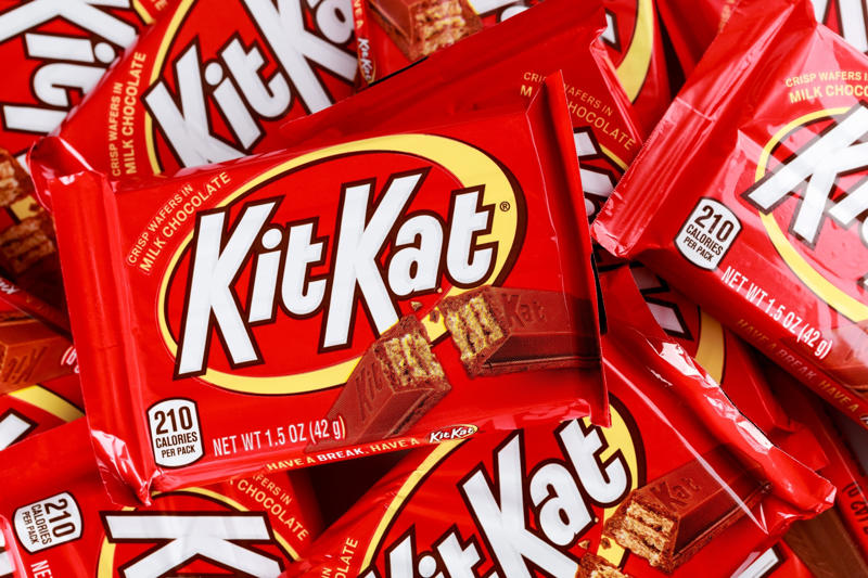Kit Kat Oscar Mayer, The Berenstain Bears, Pikachu’s tail, Curious George’s tail, Snoopy’s tail, Mickey Mouse’s wardrobe, Britney Spears’ headset, Looney Tunes, Froot Loops, Cap’n Crunch, Tony the Tiger’s nose, Fruit of the Loom, Mona Lisa’s smile