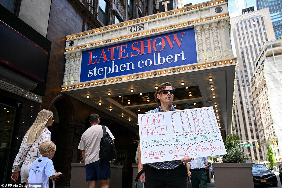Calls for investigation into bribery after Stephen Colbert cancellation