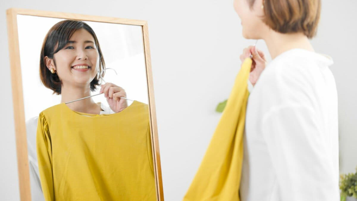 1：いつも同じ服を着ていると思われてもなんの問題もない, 2：本当に好きな服は毎日着ても飽きない, 3：好きな服の形を知ることが重要, 4：服が多いから60点の服ばかり着てしまう
