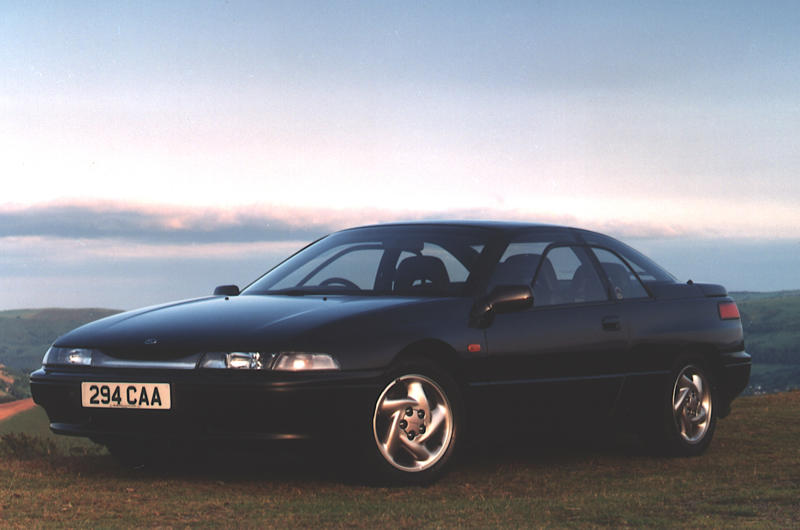 12. Subaru SVX 1. Triumph Stag, 2. Tatra V570/T77-T97, 3. Hillman Imp, 4. Porsche 911 (996), 5. Lotus Elite, 6. Ford Edsel, 7. Lancia Beta Coupé, 8. MGA Twin Cam, 9. Volkswagen Golf VR6, 10. Triumph TR7, 11. De Lorean DMC-12, 12. Subaru SVX, 13. Porsche 924, 14. Sinclair C5, 15. NSU Ro80, 16. Aston Martin Lagonda, 17. BMW 507, 18. Daimler SP250, 19. Pontiac Fiero, 20. Mazda RX-8
