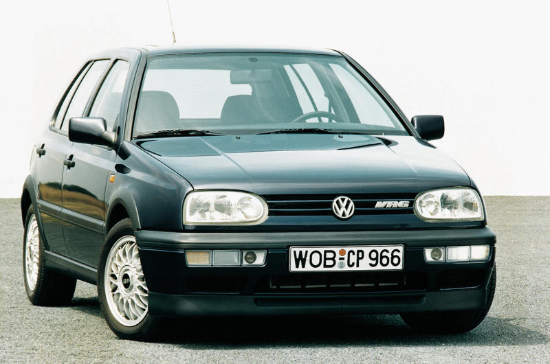 9. Volkswagen Golf VR6 1. Triumph Stag, 2. Tatra V570/T77-T97, 3. Hillman Imp, 4. Porsche 911 (996), 5. Lotus Elite, 6. Ford Edsel, 7. Lancia Beta Coupé, 8. MGA Twin Cam, 9. Volkswagen Golf VR6, 10. Triumph TR7, 11. De Lorean DMC-12, 12. Subaru SVX, 13. Porsche 924, 14. Sinclair C5, 15. NSU Ro80, 16. Aston Martin Lagonda, 17. BMW 507, 18. Daimler SP250, 19. Pontiac Fiero, 20. Mazda RX-8