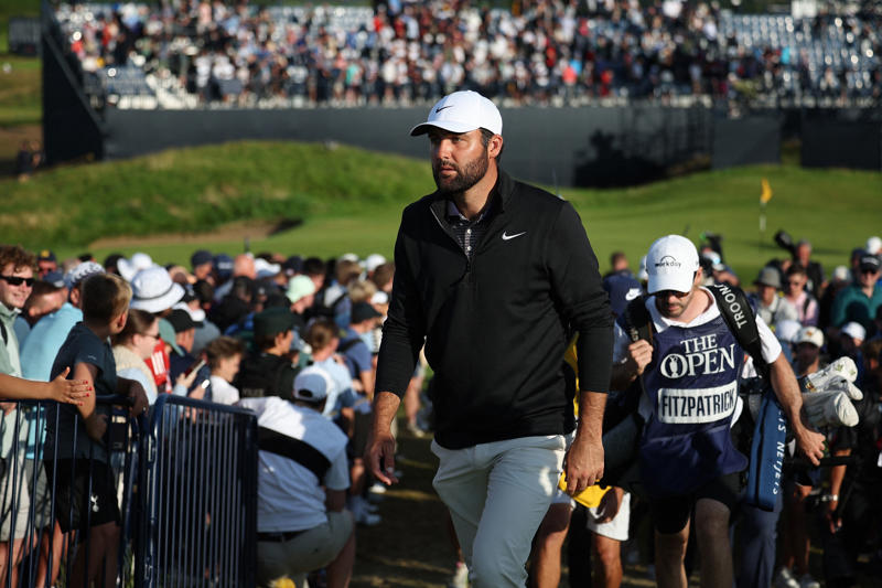 The Open 2025 - Round 3, Rory McIlroy overcomes the bizarre to conjure thrilling charge at The Open, Matt Fitzpatrick bemoaned putting woes as Open bid fades, Scottie Scheffler on the importance of putting this week, Scottie Scheffler takes huge step towards clinching fourth major, Xander Schauffele on what it takes to chase down Scottie Scheffler, Rory McIlroy on Scottie Scheffler, Scheffler secures four-shot lead entering final round of The Open 2025, Harman aims to finish on a high, Li goes second, English finishes on -8, Birdie for Scheffler, Gotterup finishes on 68, Birdie for Fitzpatrick, Bradley finishes on 70, Hatton loses ground, Memorable day for McIlroy, Par again for Scheffler, McIlroy finishes with 66, Bogey for Fitzpatrick, Remarkable Rory, Par for McIlroy, Crowd erupt for McIlroy, Bogey for Li, Rose finishes strongly, Sublime from McIlroy, Par for McIlroy, Fitzpatrick bogey, Hatton birdie, Astonishing crowds, McIlroy birdies 15!, Scheffler takes par, Fitzpatrick, Westwood finishes on -4, The Open 2025 - Round Three, McIlroy settles for par on 14, Birdie for MacIntyre, bogey for English, Li unable to make ground, Fleetwood done for the day, McIlroy takes par on 13, John Parry sinks first hole-in-one of The Open 2025 to move into contention, Scheffler birdies!, McIlroy finds an eagle on 12!, McIlroy bogeys 11, Hatton takes par, Scheffler lands eagle on seven!, The Open 2025 - Round Three, The Open 2025 - Round Three, Schauffele moves to -7!, The Open 2025 - Round Three, Leaderboard update, Hatton lands eagle!, MacIntyre eagles seven!, McIlroy makes par on nine, The Open 2025 - Round Three, Henley finishes on -6, Gotterup birdies to move within three, Hovland & Spieth done, Hatton gets first birdie, McIlroy makes par on eight, Scheffler & McIlroy make par, Fleetwood birdies for -5!, Updates from around the course, Fitzpatrick lands eagle!, Fitzpatrick lands eagle!, Lorwy and Rahm finish out of contention, Harman bounces back after nightmare on first, Hatton misses birdie chances, Par for Scheffler, bogey for Fitzpatrick, Par for Scheffler, bogey for Fitzpatrick, Scheffler & Fitzpatrick tee off!, McIlroy makes par, Scheffler & Fitzpatrick tee off!, Leaderboard update, Harman and Li teeing off, Another McIlroy birdie!, Clark and Rose to -5, The Open 2025 - Round Three, Fleetwood birdies again!, Henley putting together superb round, Schauffele lands an eagle!, The Open 2025 - Round Three, Par for McIlroy on three, Second birdie for McIlroy!, The Open 2025 - Round Three, The Open 2025 - Round Three, Birdie for McIlroy!, Birdie for McIlroy!, The Open 2025 - Round Three, The Open 2025 - Round Three, McIlroy tees off!, Hatton or MacIntyre to spark Open charge?, Xander Schauffele makes early move, The Open 2025 - Round Three, Parry lands a hole in one!, Schauffele tees off