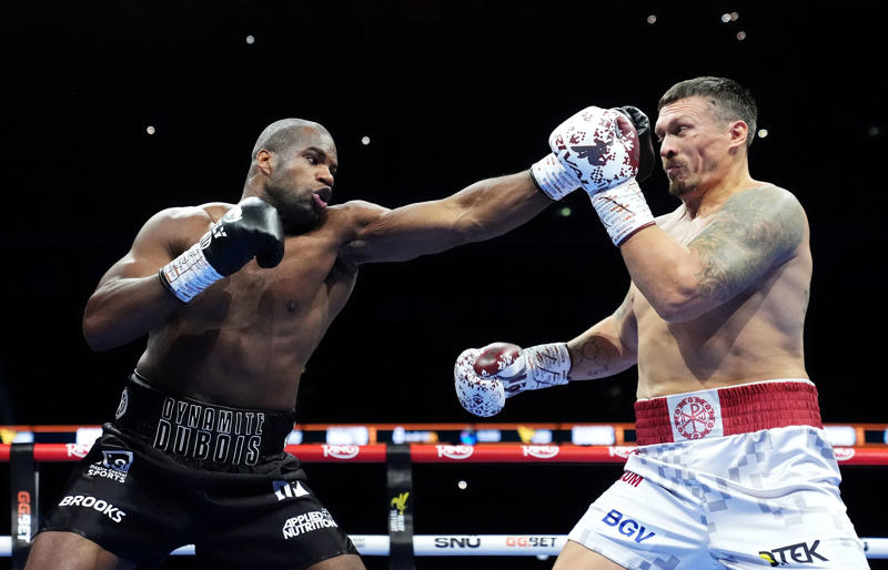 Usyk vs Dubois 2 latest news, Usyk's next opponent announced?, Usyk beats Dubois by KO, Usyk vs Dubois 2 - round 5, Usyk vs Dubois 2 - round 4, Usyk vs Dubois 2 - round 3, Usyk vs Dubois 2 - round 2, Usyk vs Dubois 2 - first round, Usyk vs Dubois 2, Okolie beats Lerena on points!, Okolie vs Lerena - final round, Okolie vs Lerena - round 9, Okolie vs Lerena - round 8, Okolie vs Lerena - round 7, Okolie vs Lerena - round 6, Okolie vs Lerena - round 5, Okolie vs Lerena - round 4, Okolie vs Lerena - round 3, Okolie vs Lerena - round 2, Okolie vs Lerena - first round, Lapin beats Edmondson by split decision!, Lapin vs Edmondson, Lapin vs Edmondson - final round, Lapin vs Edmondson - round 9, Lapin vs Edmondson - round 8, Lapin vs Edmondson - round 7, Lapin vs Edmondson - round 6, Lapin vs Edmondson - round 5, Lapin vs Edmondson - round 4, Lapin vs Edmondson - round 3, Lapin vs Edmondson - round 2, Lapin vs Edmondson - round 1, Dacres beats Sirenko on points!, Sirenko vs Dacres - final round, Sirenko vs Dacres - round 9, Sirenko vs Dacres - round 8, Sirenko vs Dacres - round 7, Sirenko vs Dacres - round 6, Sirenko vs Dacres - round 5, Sirenko vs Dacres - round 4, Sirenko vs Dacres - round 3, Sirenko vs Dacres - round 2, Sirenko vs Dacres - round 1, Canelo Alvarez predicts Usyk vs Dubois 2, Hamed wins on points!, Hamed vs Gregores - round 4, Hamed vs Gregores - round 3, Hamed vs Gregores - round 2, Hamed vs Gregores - round 1, Hamed vs Gregores, Guruli wins by TKO!, Guruli vs Francis - round 4, Guruli vs Francis - round 3, Guruli vs Francis - round 2, Guruli vs Francis - round 1, Guruli vs Francis, Lennox Lewis predicts Usyk vs Dubois, What happened last time?, Usyk vs Dubois 2 latest odds, Usyk vs Dubois 2 prediction, Tonight's running order, Undercard in full, How to watch Usyk vs Dubois 2