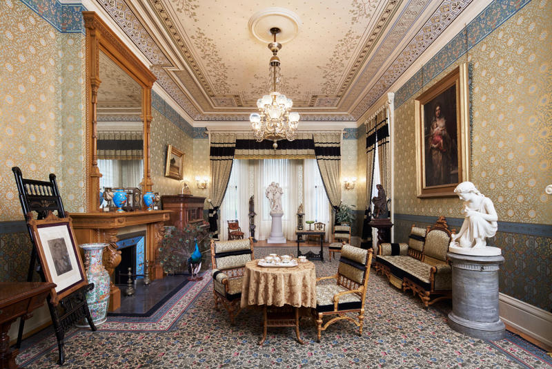 Once guests were admitted to Glenview, they were welcomed in the parlor.