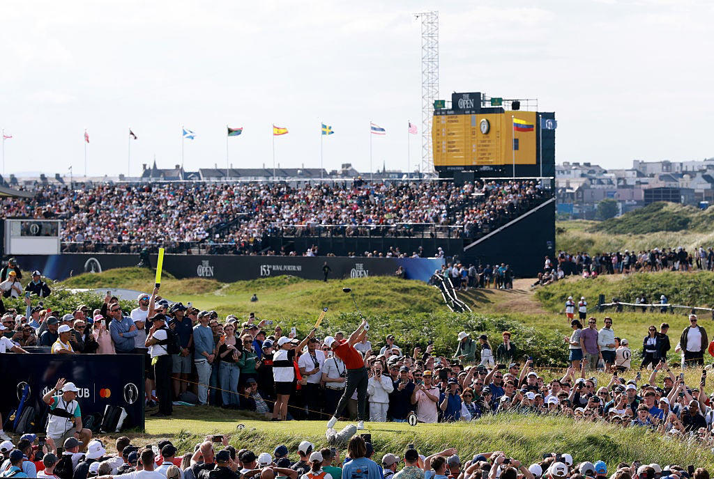 The Open 2025 - Round 3, Rory McIlroy overcomes the bizarre to conjure thrilling charge at The Open, Matt Fitzpatrick bemoaned putting woes as Open bid fades, Scottie Scheffler on the importance of putting this week, Scottie Scheffler takes huge step towards clinching fourth major, Xander Schauffele on what it takes to chase down Scottie Scheffler, Rory McIlroy on Scottie Scheffler, Scheffler secures four-shot lead entering final round of The Open 2025, Harman aims to finish on a high, Li goes second, English finishes on -8, Birdie for Scheffler, Gotterup finishes on 68, Birdie for Fitzpatrick, Bradley finishes on 70, Hatton loses ground, Memorable day for McIlroy, Par again for Scheffler, McIlroy finishes with 66, Bogey for Fitzpatrick, Remarkable Rory, Par for McIlroy, Crowd erupt for McIlroy, Bogey for Li, Rose finishes strongly, Sublime from McIlroy, Par for McIlroy, Fitzpatrick bogey, Hatton birdie, Astonishing crowds, McIlroy birdies 15!, Scheffler takes par, Fitzpatrick, Westwood finishes on -4, The Open 2025 - Round Three, McIlroy settles for par on 14, Birdie for MacIntyre, bogey for English, Li unable to make ground, Fleetwood done for the day, McIlroy takes par on 13, John Parry sinks first hole-in-one of The Open 2025 to move into contention, Scheffler birdies!, McIlroy finds an eagle on 12!, McIlroy bogeys 11, Hatton takes par, Scheffler lands eagle on seven!, The Open 2025 - Round Three, The Open 2025 - Round Three, Schauffele moves to -7!, The Open 2025 - Round Three, Leaderboard update, Hatton lands eagle!, MacIntyre eagles seven!, McIlroy makes par on nine, The Open 2025 - Round Three, Henley finishes on -6, Gotterup birdies to move within three, Hovland & Spieth done, Hatton gets first birdie, McIlroy makes par on eight, Scheffler & McIlroy make par, Fleetwood birdies for -5!, Updates from around the course, Fitzpatrick lands eagle!, Fitzpatrick lands eagle!, Lorwy and Rahm finish out of contention, Harman bounces back after nightmare on first, Hatton misses birdie chances, Par for Scheffler, bogey for Fitzpatrick, Par for Scheffler, bogey for Fitzpatrick, Scheffler & Fitzpatrick tee off!, McIlroy makes par, Scheffler & Fitzpatrick tee off!, Leaderboard update, Harman and Li teeing off, Another McIlroy birdie!, Clark and Rose to -5, The Open 2025 - Round Three, Fleetwood birdies again!, Henley putting together superb round, Schauffele lands an eagle!, The Open 2025 - Round Three, Par for McIlroy on three, Second birdie for McIlroy!, The Open 2025 - Round Three, The Open 2025 - Round Three, Birdie for McIlroy!, Birdie for McIlroy!, The Open 2025 - Round Three, The Open 2025 - Round Three, McIlroy tees off!, Hatton or MacIntyre to spark Open charge?, Xander Schauffele makes early move, The Open 2025 - Round Three, Parry lands a hole in one!, Schauffele tees off