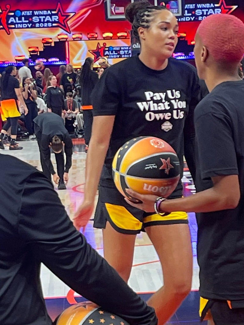 Crowd chants 'Pay Them!', Stud Budz are the WNBA All-Star's real MVPs, End of Q3: Team Collier 119, Team Clark 95, Halftime: Team Collier 82, Team Clark 60, Where is the 2026 WNBA All-Star weekend? , Veteran Nneka Ogwumike sets WNBA All-Star record, Tyrese Haliburton, Lisa Leslie in the building, End of Q1: Team Collier 49, Team Clark 36, WNBA four point shot explained, When is the 2025 WNBA All-Star Game?, Bia, Glorilla: Meet WNBA All-Star performers, WNBA All-Star Game MVP, by year , How to watch 2025 WNBA All-Star Game, Caitlin Clark: WNBA All-Star break needs to be longer, WNBA Commissioner Cathy Englebert says rev share offered, Caitlin Clark, WNBA All-Stars arrive, Is Caitlin Clark playing in the All-Star game?, Paige Bueckers highlights first-time WNBA All-Stars, WNBA All-Star Game roster: Team Caitlin Clark, WNBA All-Star Game roster: Team Napheesa Collier, WNBA All-Star game format: Special rules in play, Who won the 2025 WNBA 3-point contest?, Who won the WNBA skills challenge?