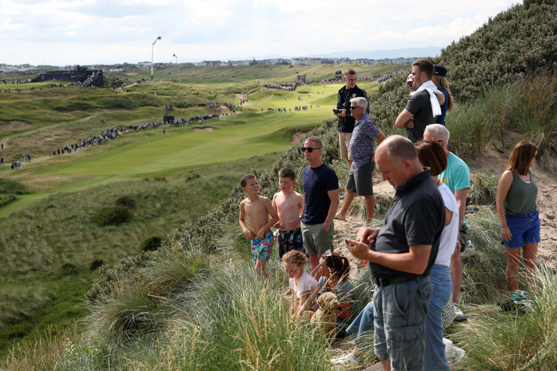 The Open 2025, Royal Portrush - Fourth round, 'A feverish atmosphere on first tee', McIlroy begins his round, 'A remarkable atmosphere', Scheffler and McIlroy on the range, Fleetwood thru 9, McNealy climbing, Fleetwood flying, Lowry on who he thinks will win, Lowry on his final round of 66, DeChambeau continues to charge, Fleetwood birdies again, The clubhouse leader, Rory McIlroy overcomes the bizarre to conjure thrilling charge at The Open, Saving the best to last, McIlroy has ‘half a chance’ of glory, Oh Tommy!, Missed opportunity for Fowler, Birdie for Fleetwood!, Day 4 leaderboard, Can Fitzpatrick win?, Fleetwood underway, Tyrrell Hatton on the challenge of catching Scottie Scheffler, Scottie Scheffler arrives for final round at The Open, Rory McIlroy overcomes the bizarre to conjure thrilling charge at The Open, Lowry and Mickelson making big moves early on at Portrush, Lowry moves under par, Bryson DeChambeau prepares on the putting green, The Open 2025: Tee times and fourth round schedule at Royal Portrush, Garcia breaks driver, Bryson DeChambeau on how to fix pace of play in golf, Weather forecast ideal for early starters, Lowry delights crowd with 183-yard birdie, Shane Lowry on expectations at The Open 2025, Lowry begins with par, John Parry on hole-in-one at The Open 2025, Shane Lowry on feeling ill throughout third round at The Open, Jon Rahm on slow play at The Open 2025, Matt Fitzpatrick bemoaned putting woes as Open bid fades, The Open 2025, Ludvig Aberg on his week at The Open 2025, Robert MacIntyre on keeping his composure despite getting angry, Tyrrell Hatton on the challenge of catching Scottie Scheffler, Scottie Scheffler on letting his wind wander in rounds, Rory McIlroy on Scottie Scheffler, Xander Schauffele on what it takes to chase down Scottie Scheffler, Scottie Scheffler on his excellent putting, Rory McIlroy overcomes the bizarre to conjure thrilling charge at The Open, The Open 2025: Tee times and fourth round schedule at Royal Portrush, The Open 2025 prize money, Claret Jug winner set to bank .1m (£2.4m)