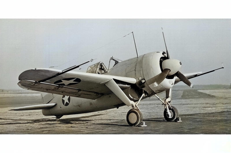 2: Brewster Buffalo 10: North American A-5C Vigilante, 9: McDonnell F3H Demon, 8: Ryan Fireball, 7: McDonnell Phantom, 6: Curtiss Helldiver, 5: Vought Pirate, 4: Vought Cutlass, 3: Douglas TBD Devastator, 3: Douglas Devastator, 2: Brewster Buffalo, 1: Curtiss Seamew