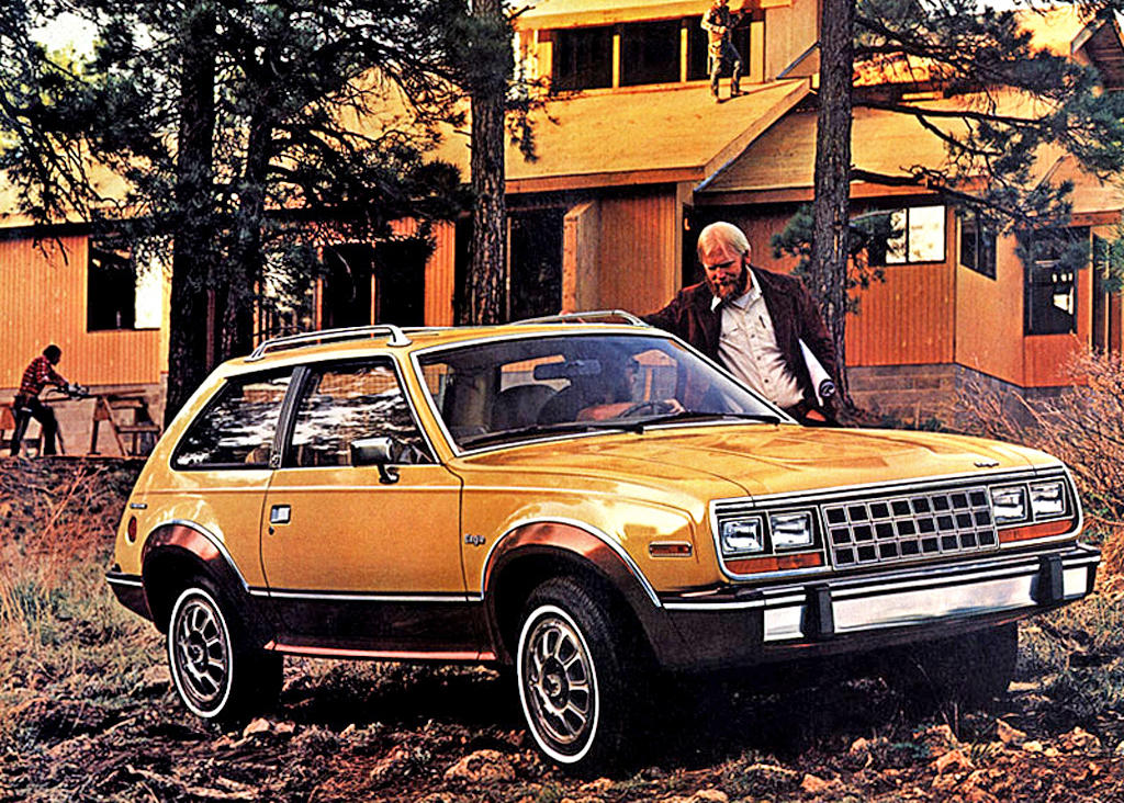 AMC Eagle Kammback (1981) Wars, high fuel prices and rampant inflation., Subaru Brat (1977), Plymouth Sapporo (1978), Midas Bronze (1978), Alfa Romeo Alfa 6 (1979), Buick Century Turbo Coupe (1979), Stevens Cipher (1980), Chevrolet Citation X-11 (1980), Dodge Mirada (1980), AMC Eagle Kammback (1981), Jeep CJ-8 (1981), Ford EXP (1982), Lincoln Continental Turbodiesel (1983), Isuzu Impulse (1983), Marcos Mantula (1983), Zimmer Quicksilver (1984), UMM Alter (1984), Pontiac Sunbird (1984), Chrysler Laser (1984), Dodge Omni GLH (1984), MVS Venturi (1984), Pontiac Fiero (1984), CXA CX (1985), Volvo 780 (1985), Naylor TF (1985), Merkur XR4Ti (1985), Daihatsu Cuore Avanzato TR-XX R4 (1985), UVA F33 (1986), Suzuki Samurai (1986), Vegantune Evante (1987), BMW Z1 (1988), Chevrolet Beretta GTU (1988), Buick Reatta (1988), Daihatsu Rocky (1988), Chrysler TC by Maserati (1988), Lexus ES (first generation,1989), Bertone Freeclimber (1989), LaForza 5-liter (1989), Dodge Dakota Sport Convertible (1989), Cadillac Cimarron (1982)