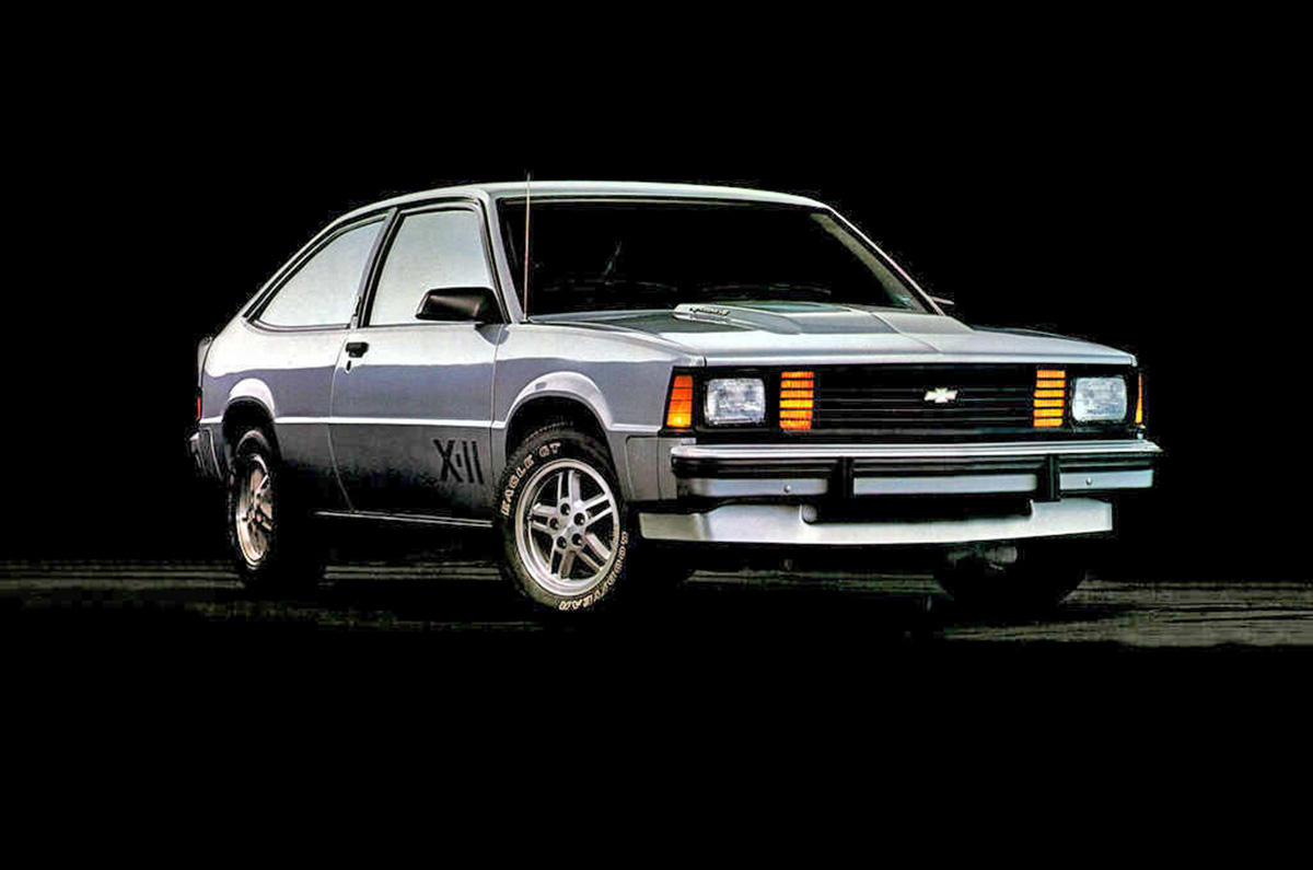 Chevrolet Citation X-11 (1980) Wars, high fuel prices and rampant inflation., Subaru Brat (1977), Plymouth Sapporo (1978), Midas Bronze (1978), Alfa Romeo Alfa 6 (1979), Buick Century Turbo Coupe (1979), Stevens Cipher (1980), Chevrolet Citation X-11 (1980), Dodge Mirada (1980), AMC Eagle Kammback (1981), Jeep CJ-8 (1981), Ford EXP (1982), Lincoln Continental Turbodiesel (1983), Isuzu Impulse (1983), Marcos Mantula (1983), Zimmer Quicksilver (1984), UMM Alter (1984), Pontiac Sunbird (1984), Chrysler Laser (1984), Dodge Omni GLH (1984), MVS Venturi (1984), Pontiac Fiero (1984), CXA CX (1985), Volvo 780 (1985), Naylor TF (1985), Merkur XR4Ti (1985), Daihatsu Cuore Avanzato TR-XX R4 (1985), UVA F33 (1986), Suzuki Samurai (1986), Vegantune Evante (1987), BMW Z1 (1988), Chevrolet Beretta GTU (1988), Buick Reatta (1988), Daihatsu Rocky (1988), Chrysler TC by Maserati (1988), Lexus ES (first generation,1989), Bertone Freeclimber (1989), LaForza 5-liter (1989), Dodge Dakota Sport Convertible (1989), Cadillac Cimarron (1982)