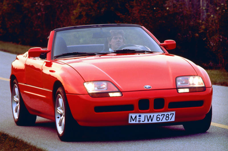 BMW Z1 (1988) Wars, high fuel prices and rampant inflation., Subaru BRAT (1977), Plymouth Sapporo (1978), Midas Bronze (1978), Alfa Romeo Alfa 6 (1979), Buick Century Turbo Coupe (1979), Stevens Cipher (1980), Chevrolet Citation X-11 (1980), Dodge Mirada (1980), AMC Eagle Kammback (1981), Jeep CJ-8 (1981), Ford EXP (1982), Lincoln Continental Turbodiesel (1983), Isuzu Impulse (1983), Marcos Mantula (1983), Zimmer Quicksilver (1984), UMM Alter (1984), Pontiac Sunbird (1984), Chrysler Laser (1984), Dodge Omni GLH (1984), MVS Venturi (1984), Pontiac Fiero (1984), CXA CX (1985), Volvo 780 (1985), Naylor TF (1985), Merkur XR4Ti (1985), Daihatsu Cuore Avanzato TR-XX R4 (1985), UVA F33 (1986), Suzuki Samurai (1986), BMW Z1 (1988), Chevrolet Beretta GTU (1988), Buick Reatta (1988), Daihatsu Rocky (1988), Chrysler TC by Maserati (1988), Lexus ES (first generation,1989), Bertone Freeclimber (1989), LaForza 5-litre (1989), Dodge Dakota Sport Convertible (1989), Vegantune Evante Mk2 (1990), Cadillac Cimarron (1982)