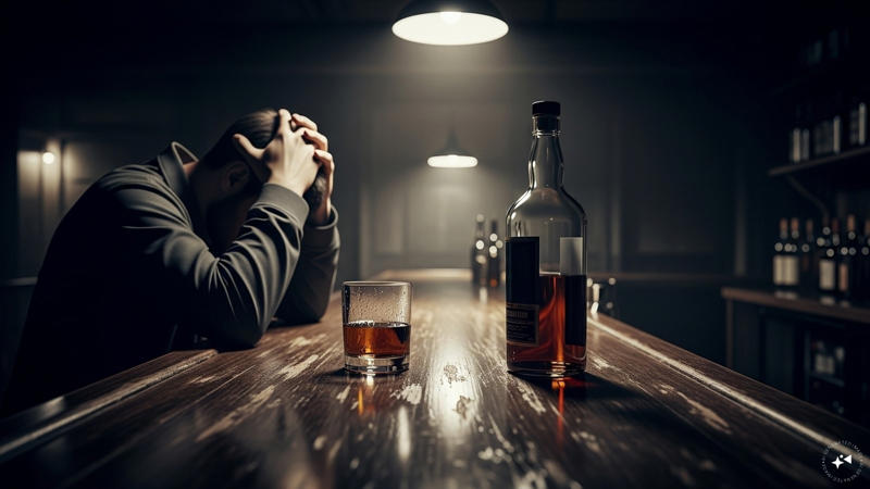 Brain Shrinkage: Studies using MRI scans show that regular alcohol consumption can reduce the volume of both white and grey matter in the brain. This shrinkage can affect mental sharpness and cognitive abilities. (Image: AI-generated)