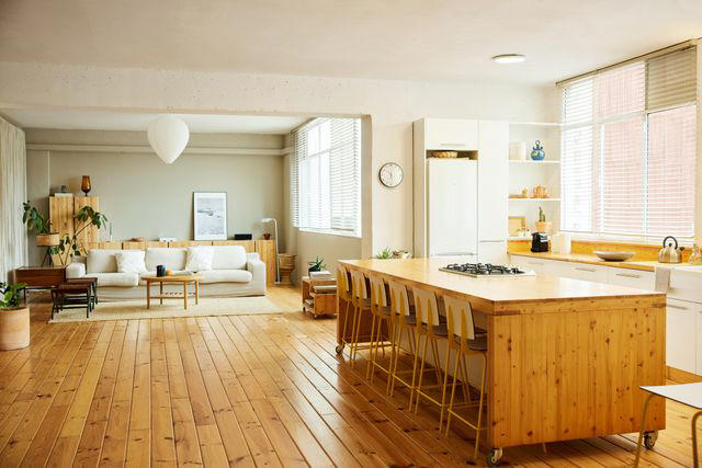 Hexagon Mosaic Tiles, Faux Barnwood Floors, High-Gloss Floors, Skinny Planks
