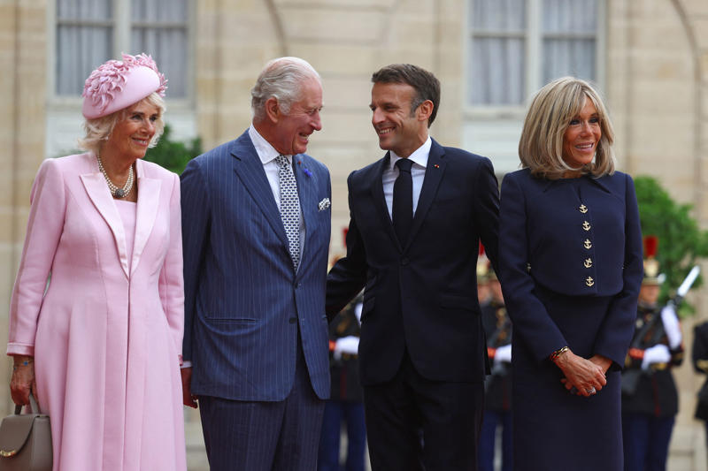 Key Points, Camilla wears Queen Elizabeth II’s sapphire suite, Mick Jagger and Elton John top star-studded guest list for state banquet, Kate and William pictured smiling together outside in gardens of Windsor, Highlights from day one of Macron's state visit, Royal family speaks of 'L’Entente Cordiale in the Kitchens!', Macron presses for recognition of Palestine as ‘only path to peace’, King set to emphasise 'multitude of complex threats' facing Britain and France, Starmer and Macron lay wreaths by Churchill statue and face hecklers, Kate to attend first state banquet in two years, President lays wreath, Analysis: Migration and Donald Trump set to add frisson to discussions, Watch: Macron jokes Bayeaux Tapestry loan took longer to deliver than Brexit, We must reduce reliance on China and US, Macron warns, UK and France will save Europe by example, French leader says, We must protect international order, Macron says, Watch: Macron says France and UK ‘must fix illegal migration burden’, Standing ovation for president, Macron calls for opportunities for young for virtual exchanges, Analysis: Macron promises ‘closest cooperation’ on migration - but something is missing, Macron calls for cooperation with other nations to curb illegal migration, Democracy attacked daily, says Macron, Macron calls for state of Palestine to be recognised, We will never abandon Ukraine, says Macron, Analysis: Macron’s warmth to “dear Keir” on display, Macron thanks Starmer, Applause for Macron, King invites guests to drink Louis XIII cognac, Lords and MPs gather to hear Macron in Parliament, Bayeux Tapestry to be loaned to England for first time, Pomp, pageantry and politesse greet French president, Macrons view royal collection, King to tell Macron: No fortress can shield us from threats, UK-France relationship as strong as ever, PM says, King and Macron share warm moment amid pomp-filled Windsor welcome, King experiences burst blood vessel in eye, King, Queen and the Macrons ride together through Windsor, King and Queen warmly welcome Macrons, King and Queen await the Macrons, King and Macron to ride together through Windsor in historic carriage procession, The pomp and pageantry of Macron's state visit, Kate and William at RAF Northolt to welcome Macron, Pictured | Police in Windsor prepare for Macron's visit, Windsor Castle prepares for French guests, Labour billionaire backer John Caudwell ‘nervous’ about Starmer after winter fuel ‘fiasco’, Davey urges Starmer and Macron to unite against Trump's tariffs, Recap | French police ‘slash small boats with knives’ to prevent Channel crossings, Breaking | Norman Tebbit, prominent minister in Thatcher government dies aged 94, How many small boats crossings have there been this year?, Welcome to The Independent's live politics coverage