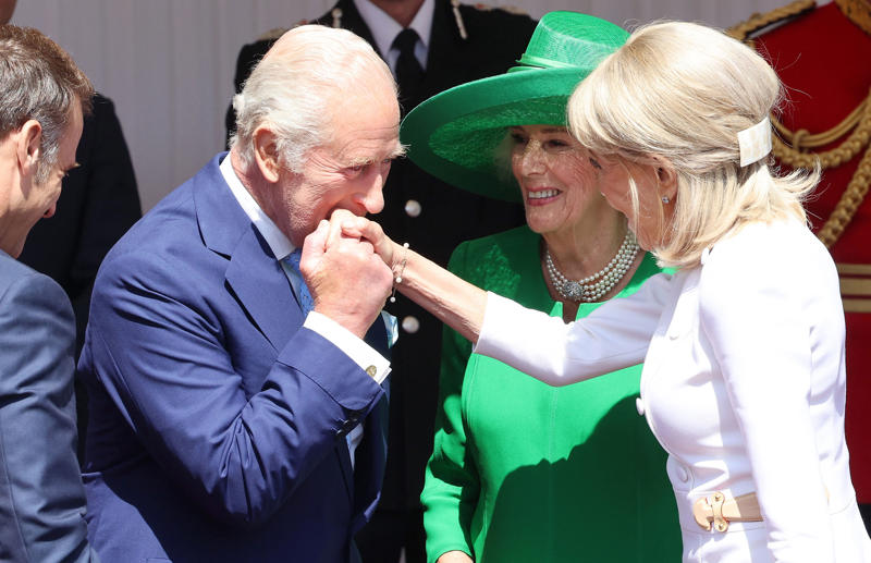 Key Points, Camilla wears Queen Elizabeth II’s sapphire suite, Mick Jagger and Elton John top star-studded guest list for state banquet, Kate and William pictured smiling together outside in gardens of Windsor, Highlights from day one of Macron's state visit, Royal family speaks of 'L’Entente Cordiale in the Kitchens!', Macron presses for recognition of Palestine as ‘only path to peace’, King set to emphasise 'multitude of complex threats' facing Britain and France, Starmer and Macron lay wreaths by Churchill statue and face hecklers, Kate to attend first state banquet in two years, President lays wreath, Analysis: Migration and Donald Trump set to add frisson to discussions, Watch: Macron jokes Bayeaux Tapestry loan took longer to deliver than Brexit, We must reduce reliance on China and US, Macron warns, UK and France will save Europe by example, French leader says, We must protect international order, Macron says, Watch: Macron says France and UK ‘must fix illegal migration burden’, Standing ovation for president, Macron calls for opportunities for young for virtual exchanges, Analysis: Macron promises ‘closest cooperation’ on migration - but something is missing, Macron calls for cooperation with other nations to curb illegal migration, Democracy attacked daily, says Macron, Macron calls for state of Palestine to be recognised, We will never abandon Ukraine, says Macron, Analysis: Macron’s warmth to “dear Keir” on display, Macron thanks Starmer, Applause for Macron, King invites guests to drink Louis XIII cognac, Lords and MPs gather to hear Macron in Parliament, Bayeux Tapestry to be loaned to England for first time, Pomp, pageantry and politesse greet French president, Macrons view royal collection, King to tell Macron: No fortress can shield us from threats, UK-France relationship as strong as ever, PM says, King and Macron share warm moment amid pomp-filled Windsor welcome, King experiences burst blood vessel in eye, King, Queen and the Macrons ride together through Windsor, King and Queen warmly welcome Macrons, King and Queen await the Macrons, King and Macron to ride together through Windsor in historic carriage procession, The pomp and pageantry of Macron's state visit, Kate and William at RAF Northolt to welcome Macron, Pictured | Police in Windsor prepare for Macron's visit, Windsor Castle prepares for French guests, Labour billionaire backer John Caudwell ‘nervous’ about Starmer after winter fuel ‘fiasco’, Davey urges Starmer and Macron to unite against Trump's tariffs, Recap | French police ‘slash small boats with knives’ to prevent Channel crossings, Breaking | Norman Tebbit, prominent minister in Thatcher government dies aged 94, How many small boats crossings have there been this year?, Welcome to The Independent's live politics coverage