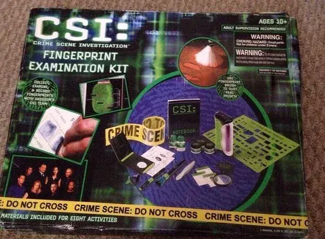 10. CSI Fingerprint Examination Kit 20. Lawn Darts, 19. Snacktime Cabbage Patch Doll, 18. Aqua Dots, 17. Battlestar Galactica Colonial Viper, 16. Sky Dancers, 15. Creepy Crawlers Thingmaker, 14. Austin Magic Pistol, 13. Slip ‘N Slide, 12. Easy-Bake Oven, 11. Johnny Reb Cannon, 10. CSI Fingerprint Examination Kit, 9. Mini-Bikes, 8. Moon Shoes, 7. Gilbert U-238 Atomic Energy Lab, 6. Dragon Flyz, 5. Ride-on Power Wheels, 4. Slap Bracelets, 3. Powdered Wig Makeup Kits
