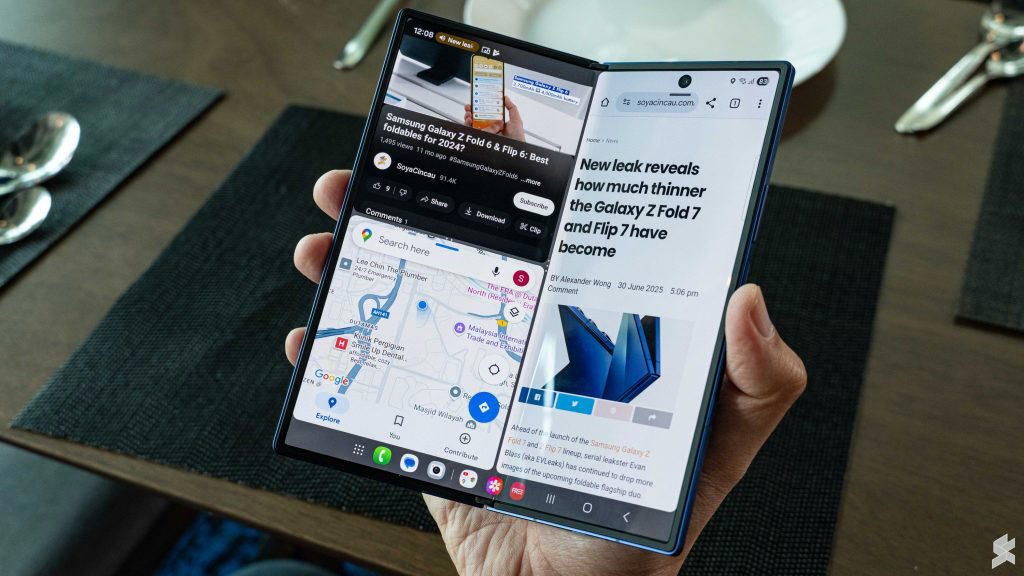 Larger screens inside and out, New hinge and durability upgrades, No more S Pen support, Snapdragon 8 Elite with same old battery capacity, First 200MP camera on a Fold, Galaxy AI gets more powerful, Samsung Galaxy Z Fold 7 colours and Malaysia Pricing