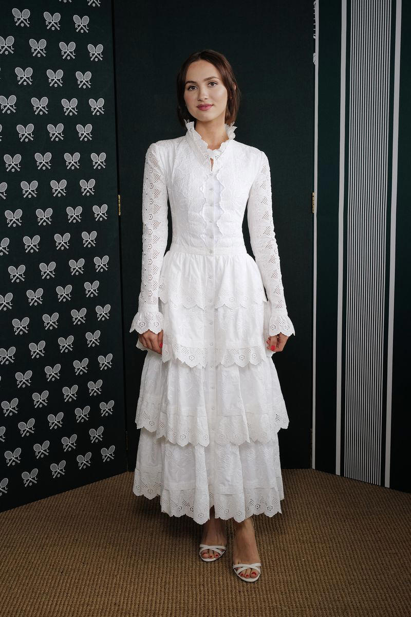 2) Jodie Comer in Strathberry, 3) Naomi Ackie in Toteme, 4) Marisa Abela in Strathberry, 5) Keira Knightley in Chanel, 6) Nicole Kidman in Brunello Cucinelli, 7) Sienna Miller in Ralph Lauren, 8) The Princess of Wales in Self-Portrait, 9) Joey King in Ralph Lauren, 10) Leslie Mann in Dior, 11) Jenna Coleman in Miu Miu, 12) Lucy Boynton in Chanel, 13) Monica Barbaro and Andrew Garfield, 14) Sienna Miller in Alessandra Rich, 15) Priyanka Chopra in Ralph Lauren, 16) Olivia Dean in Aym Studios, 17) Cate Blanchett in Giorgio Armani, 18) Maude Apatow in Ralph Lauren, 19) Olivia Rodrigo in vintage Ralph Lauren, 20) Lily Collins in Stella Jean, 21) Ellie Bamber in Maison Margiela, 22) Olivia Cooke in Ralph Lauren