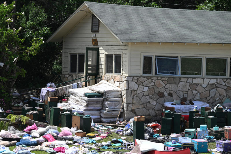 Key Points, Death toll update: At least 111 dead and 173 missing, Texas inspected Camp Mystic on 2 July, Ex-campgoer says she never received instructions on weather emergencies, Camp Mystic's emergency planning signed off two days before disaster, What are Texas officials doing to help in the flooding aftermath?, ICYMI: Trump says he will visit Texas with Melania on Friday, In pictures: Devastation left by Texas floods, ICYMI: Here are the areas affected by Texas floods, State lawmaker's message to Texans in flooding aftermath, Texas officials say they are 'working day and night' in flooding aftermath, Flood survivor recalls ‘terrifying’ moment water started rushing into her cabin, Kerr County bridge reopened after flood disaster, Governor Abbott says 'our #1 job is to find every single missing person', Timelapse shows deadly Texas floodwater rising in minutes, In pictures: Tragedy at Camp Mystic after July 4 flood disaster, Flood watch in New Mexico as river water rises to over 15 feet, Texas officials share photos of flood aftermath, City of Kerrville says Salvation Army pausing donations after reaching 'capacity', Death toll rises to 111: report, Watch: Abbott says media is using 'the word choice of losers', Emergency alert system will be addressed in Texas state legislature, Abbott uses football metaphor in response to question over blame, Texas Governor says Trump 'cares a lot' about flood victims, Abbot provides further numbers on victims, Governor Abbott says that there are 161 people missing in Kerr County, Greg Abbott about to hold press conference, Kerrville City Council to hold meeting at 7 p.m. ET, Texas governor Greg Abbott takes aerial tour of area, Houston Astros announce  million donation to flood relief, Texas floods mapped, Texas Governor Abbott to hold press conference at 4 p.m. ET, Latest victim numbers from Kerr County, Arkansas National Guard sends four Blackhawk helicopters to help Texas recovery, Camp Mystic was built on 'extremely hazardous' flood zone, Last 'live rescue' made on Friday, authorities say, Five campers and one counselor still missing from Camp Mystic, Odessa Police Officer named as one of the flood victims, Noem says people of Texas are 'grateful' to Trump