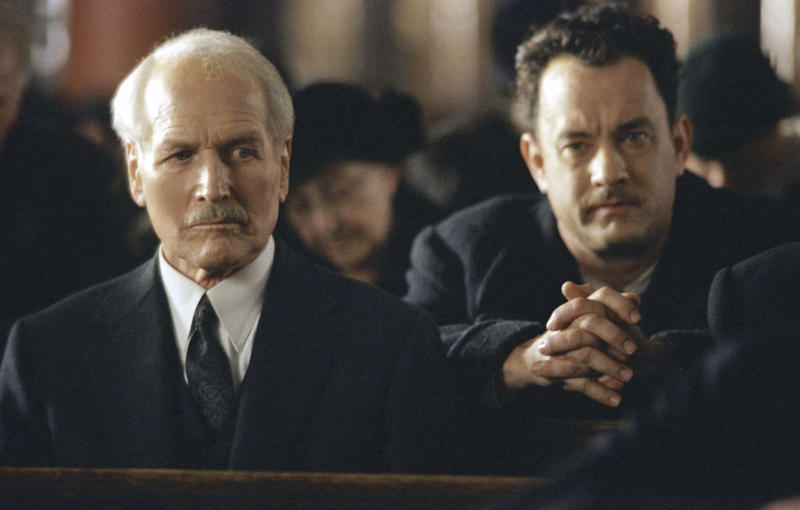 'Road to Perdition' 'That Thing You Do!', 'Bridge of Spies', 'Saving Mr. Banks', 'Angels and Demons', 'The Money Pit', 'Charlie Wilson's War', 'Turner and Hooch', 'Toy Story 2', 'Captain Phillips', 'Road to Perdition', 'A League of Their Own', 'Toy Story', 'Cast Away', 'Saving Private Ryan', 'Forrest Gump', 'Toy Story 4', 'A Beautiful Day in the Neighborhood', 'Pinocchio'