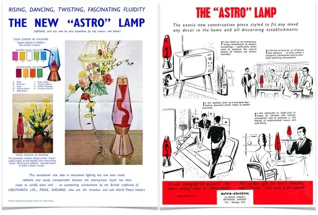4. Lava Lamps 1. TV Was a Big Deal, 2. Life Before the Internet, 3. The Magic of Radio, 4. Lava Lamps, 5. Listening to The Beatles Non-Stop, 6. The Importance of the Family Car, 7. Drive-In Movies Were a Thing, 8. School Dances Were Major Events, 9. The Civil Rights Movement, 10. Glamorous Hollywood Stars, 11. The Thrill of Hitchhiking, 12. Telephones with Rotary Dials, 13. Cultural Shifts in Fashion