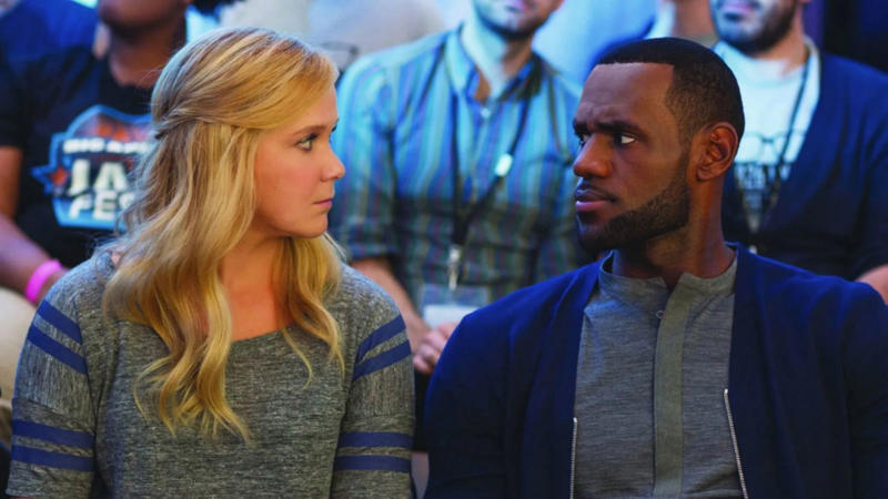 1. Uncut Gems (2019) - Kevin Garnett, 2. He Got Game (1998) - Ray Allen, 3. Space Jam (1996) - Michael Jordan &amp; multiple NBA stars, 4. Airplane! (1980) - Kareem Abdul-Jabbar, 5. Blue Chips (1994) - Shaquille O'Neal &amp; Penny Hardaway, 6. Trainwreck (2015) - LeBron James, 7. White Men Can't Jump (1992) - Marques Johnson, 8. Space Jam: A New Legacy (2021) - LeBron James &amp; multiple NBA/WNBA stars, 9. Hustle (2022) - Juancho Hernangómez &amp; multiple NBA stars, 10. Uncle Drew (2018) - Kyrie Irving &amp; multiple NBA stars, 11. Conan the Destroyer (1984) - Wilt Chamberlain, 12. Bad Boys (1995) &amp; Bad Boys II (2003) - John Salley, 13. The Fish That Saved Pittsburgh (1979) - Julius Erving, 14. Kazaam (1996) - Shaquille O'Neal, 15. Like Mike (2002) - Lil' Bow Wow &amp; multiple NBA stars