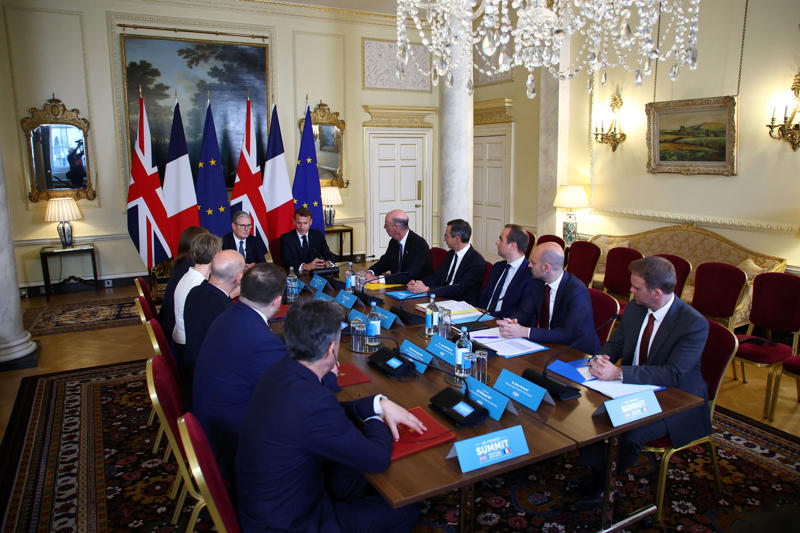 Key Points, UK coastguard responding to multiple migrant crossings in English Channel, Recap: New tactics will tackle illegal migration, vows Starmer, Watch: Starmer and Macron warmly embrace outside No 10, Defence not affected by Brexit, says Macron, Recap: 'Will you shut up': Farage's anti-Macron speech interrupted by hecklers, UK and France to 'bring Putin to negotiating table', says Starmer, New tactics will tackle illegal migration, vows Starmer, Pictured: Inside the UK-France summit, Pictured: Starmer and Macron embrace ahead of crunch summit, Analysis: Now, Starmer the statesman needs to up his game at home, Progress on small boats ‘slow’, but joint action is coming, Healey says, Healey says migrant deal only possible under Labour, Channel migrant: ‘I will not stop until I get to Britain’, Migrants must see the risk of Channel crossing, Dover MP says, ‘No single solution’ to small boat crisis, Healey says, Stopping the boats is ‘shared challenge’, Healey declares, Fifty migrants a week could be sent back to France under deal, What is the 'one in, one out' deal?, Brigitte Macron: Who is the wife of French President Emmanuel Macron?, Watch: Starmer hosts Macron for crunch migration talks, Small boats crisis 'requires shared solutions', Macron and Starmer agree, Watch: Starmer's blunt one-word answer to tax grilling, UK-France alliance is 'more important than ever', Starmer says, Watch: Farage’s anti-Macron speech drowned out by hecklers, Macrons attend banquet at Guildhall this evening, Comment: Now, Starmer the statesman needs to up his game at home, Pictured: Macron visits Downing Street for crunch migration talks, Macron credits King with helping secure Bayeux Tapestry loan deal, Brigitte Macron: Who is the wife of French President Emmanuel Macron?, Winking Macron clinks glasses with royals at dazzling state banquet, What is a state visit?, Starmer and Macron brought 'sanity back' to Britain-France relationship, Osborne says, 'Will you shut up': Farage's anti-Macron speech interrupted by hecklers