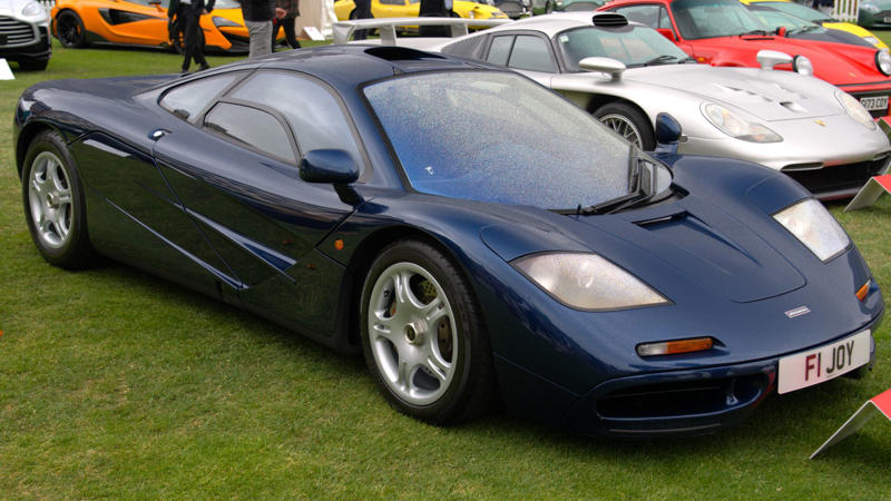 1. 1991 Acura NSX, 2. 1992 Dodge Viper RT/10, 3. 1990 Nissan 300ZX Twin Turbo, 4. 1993 Mazda RX-7 FD, 5. 1995 BMW M3 E36, 6. 1994 Toyota Supra Mk4, 7. 1991 Ferrari F40, 8. 1995 Mitsubishi 3000GT VR-4, 9. 1994 Chevrolet Corvette ZR-1, 10. 1990 Lamborghini Diablo, 11. 1996 Porsche 911 Turbo (993), 12. 1993 Ford Mustang SVT Cobra, 13. 1991 Alfa Romeo SZ, 14. 1995 McLaren F1, 15. 1997 Honda Prelude SH, 16. 1994 Subaru SVX, 17. 1990 Lotus Esprit Turbo SE, 18. 1993 Toyota MR2 Turbo, 19. 1997 BMW 850CSi, 20. 1998 Audi S4 (B5)