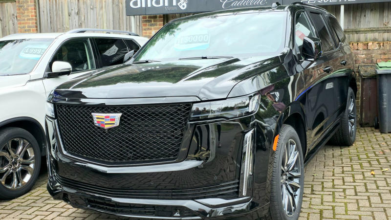 8. Cadillac Escalade 1. Hummer H2, 2. BMW X6, 3. Tesla Cybertruck, 4. Dodge Challenger Hellcat, 5. Toyota Prius, 6. Jeep Wrangler 4xe, 7. Smart Fortwo, 8. Cadillac Escalade, 9. Ford Mustang EcoBoost, 10. Nissan Juke, 11. Dodge Ram TRX, 12. Tesla Model X, 13. Toyota C-HR, 14. GMC Hummer EV, 15. Lincoln MKT, 16. Mercedes-Benz G-Class, 17. BMW 7 Series (2023 redesign), 18. Pontiac Aztek, 19. Chevrolet SSR, 20. Lamborghini Urus