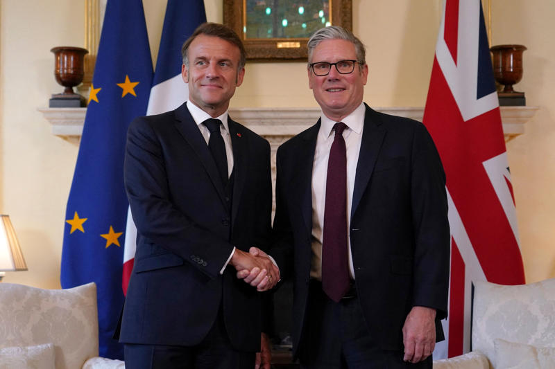 Key Points, UK coastguard responding to multiple migrant crossings in English Channel, Recap: New tactics will tackle illegal migration, vows Starmer, Watch: Starmer and Macron warmly embrace outside No 10, Defence not affected by Brexit, says Macron, Recap: 'Will you shut up': Farage's anti-Macron speech interrupted by hecklers, UK and France to 'bring Putin to negotiating table', says Starmer, New tactics will tackle illegal migration, vows Starmer, Pictured: Inside the UK-France summit, Pictured: Starmer and Macron embrace ahead of crunch summit, Analysis: Now, Starmer the statesman needs to up his game at home, Progress on small boats ‘slow’, but joint action is coming, Healey says, Healey says migrant deal only possible under Labour, Channel migrant: ‘I will not stop until I get to Britain’, Migrants must see the risk of Channel crossing, Dover MP says, ‘No single solution’ to small boat crisis, Healey says, Stopping the boats is ‘shared challenge’, Healey declares, Fifty migrants a week could be sent back to France under deal, What is the 'one in, one out' deal?, Brigitte Macron: Who is the wife of French President Emmanuel Macron?, Watch: Starmer hosts Macron for crunch migration talks, Small boats crisis 'requires shared solutions', Macron and Starmer agree, Watch: Starmer's blunt one-word answer to tax grilling, UK-France alliance is 'more important than ever', Starmer says, Watch: Farage’s anti-Macron speech drowned out by hecklers, Macrons attend banquet at Guildhall this evening, Comment: Now, Starmer the statesman needs to up his game at home, Pictured: Macron visits Downing Street for crunch migration talks, Macron credits King with helping secure Bayeux Tapestry loan deal, Brigitte Macron: Who is the wife of French President Emmanuel Macron?, Winking Macron clinks glasses with royals at dazzling state banquet, What is a state visit?, Starmer and Macron brought 'sanity back' to Britain-France relationship, Osborne says, 'Will you shut up': Farage's anti-Macron speech interrupted by hecklers