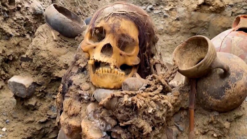 See photos of the 1,000-year-old mummy uncovered in Peru