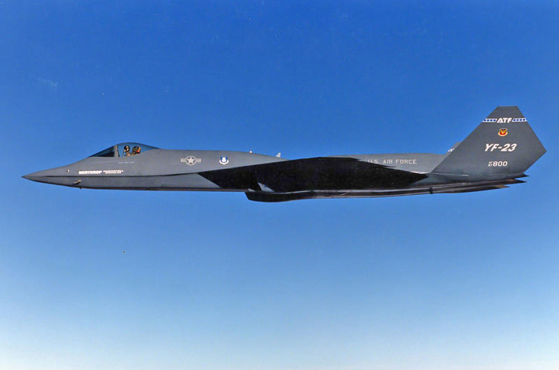 5: Northrop/McDonnell Douglas YF-23 10: Sukhoi Su-57 ‘Felon’, 9: Boeing X-32, 8: Chengdu J-20, 7: Lockheed F-117 Nighthawk, 6: Boeing Bird of Prey, 5: Northrop/McDonnell Douglas YF-23, 4: Lockheed Martin F-35 Lightning II, 5: Lockheed Martin F-35 Lightning II, 3: Lockheed Martin F-22 Raptor, 2: Northrop B-2 Spirit, 1: Northrop B-21 Raider