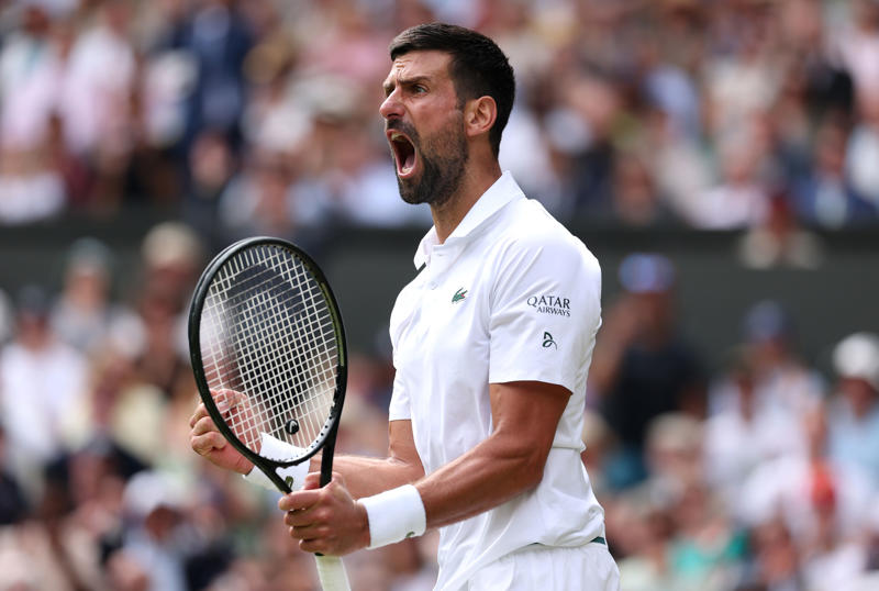 Sinner vs Djokovic latest news, Thanks for following!, Sinner looks ahead to final showdown against Alcaraz, Just too good!, Sinner 6-3 6-3 6-4 Djokovic, Sinner 6-3 6-3 *5-4 Djokovic, Sinner 6-3 6-3 5-3* Djokovic, Sinner 6-3 6-3 *4-3 Djokovic, Sinner 6-3 6-3 3-3* Djokovic, Sinner 6-3 6-3 *2-3 Djokovic, Sinner 6-3 6-3 1-3* Djokovic, Sinner 6-3 6-3 *0-3 Djokovic, Sinner 6-3 6-3 *0-3 Djokovic, Sinner 6-3 6-3 0-2* Djokovic, Sinner 6-3 6-3 *0-1 Djokovic, Sinner 6-3 6-3 Djokovic, Sinner 6-3 *5-3 Djokovic, Sinner 6-3 5-2* Djokovic, Sinner 6-3 5-2* Djokovic, Sinner 6-3 *4-2 Djokovic, Sinner 6-3 4-1* Djokovic, Sinner 6-3 *3-1 Djokovic, Sinner 6-3 3-0* Djokovic, Sinner 6-3 *2-0 Djokovic, Sinner 6-3 1-0* Djokovic, Sinner 6-3 Djokovic, Sinner 5-3* Djokovic, Sinner *4-3 Djokovic, Sinner 4-2* Djokovic, Sinner *3-2 Djokovic, Sinner 3-1* Djokovic, Sinner *2-1 Djokovic, Sinner 1-1* Djokovic, Sinner *0-1 Djokovic, Here we go!, Not long to wait!, Alcaraz run continues, Game, set and match!, Centre Court update, Djokovic preparing to take on dominant duo, Sinner can be confident, Djokovic's Wimbledon dominance, Standard Sport prediction, Start time, How to watch Sinner vs Djokovic, Good afternoon!